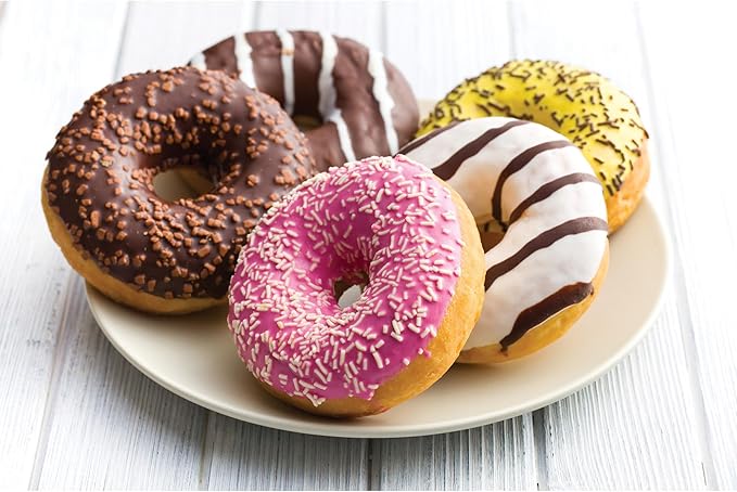 Mrs. Anderson's Baking 6-Cup Donut Pan, Carbon Steel with Non-Stick Coating, PFOA Free, 10.5-Inches x 7-Inches