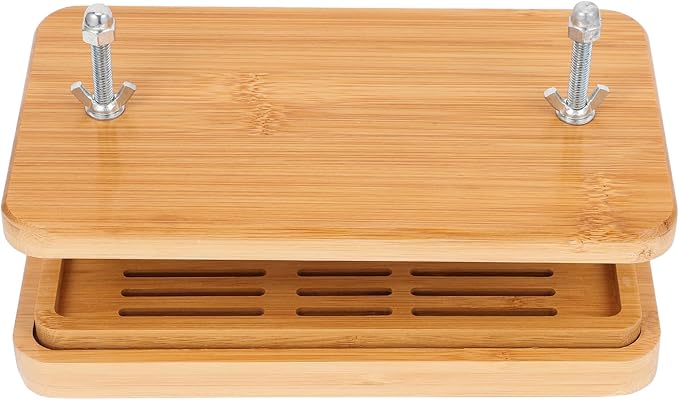 VICASKY Tofu Press and Drainer with 3-layer Drip Tray, 26x15cm Bean Curd Making Tool for Homemade Tofu, Adjustable Pressure Kitchen Mold for Household Use