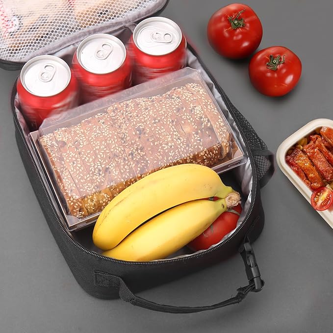 Lovoeo Lunch box Lunch bag for men women Insulated Lunchbox Lunch bags for Work Picnic Travel (Thicken blue)
