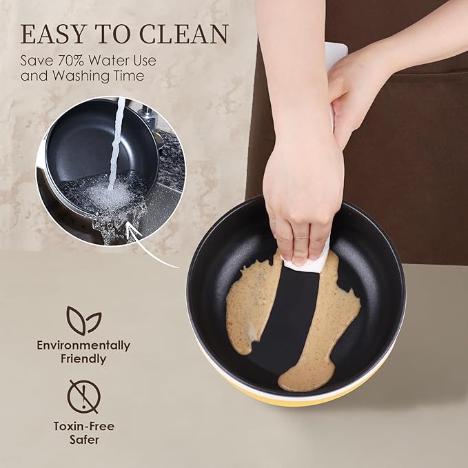 Audecook Hot Pot Electric, 1.7L Mini Electric Skillet Portable Nonstick Sauté Pan with Power Adjustment, Ramen Cooker Travel Multicooker for Steak/Soup/Egg/Oatmeal/Noodles
