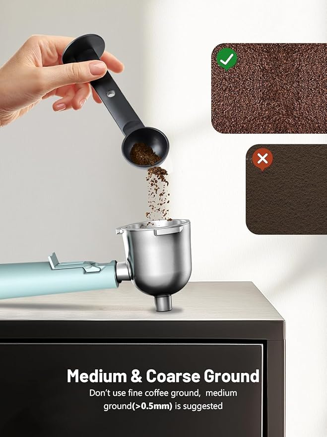 KEENSTAR 3.5Bar Espresso Machine with Milk Frother, 800W Compact Espresso and Cappuccino Machine with Preheating Function, 4 Cup Espresso Maker for Cappuccino or Latte, Gift for Coffee Lover