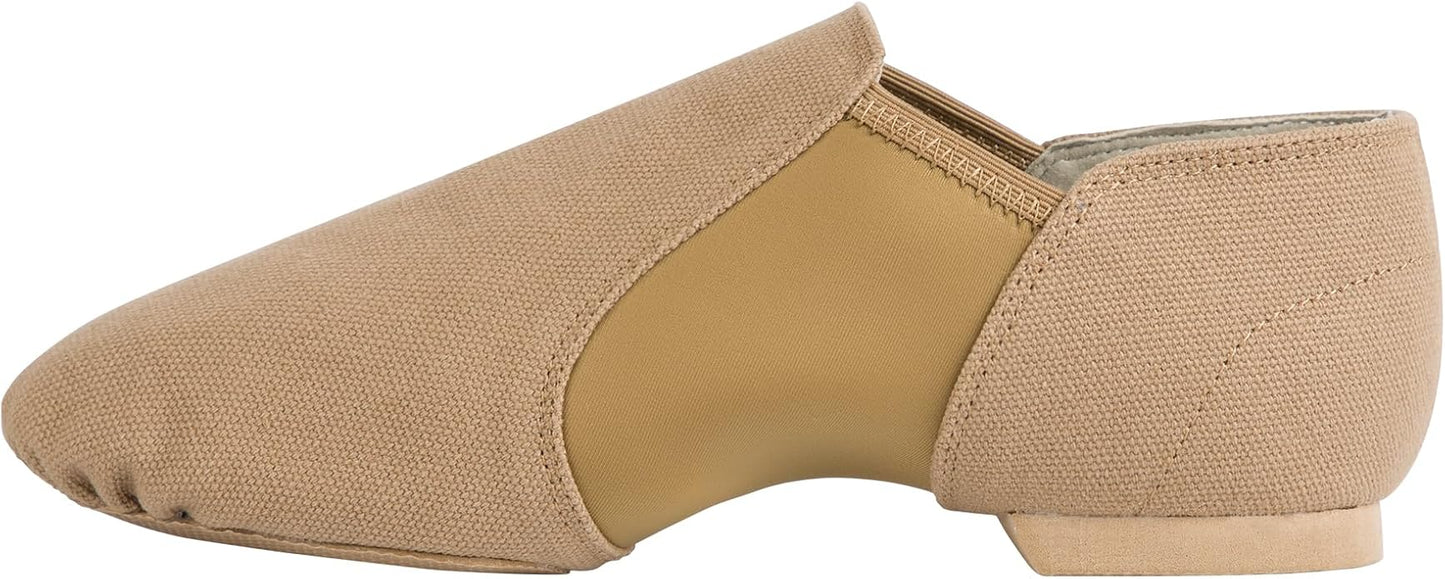 Linodes Unisex 09 Canvas Upper Slip-on Jazz Shoe for Women and Men's Dance Shoes