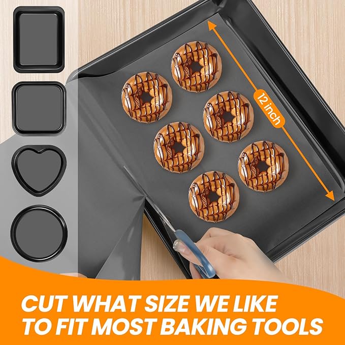 Teflon Ovenb Mat Oven liners + Cut to Size Silicone Baking Mat Roll