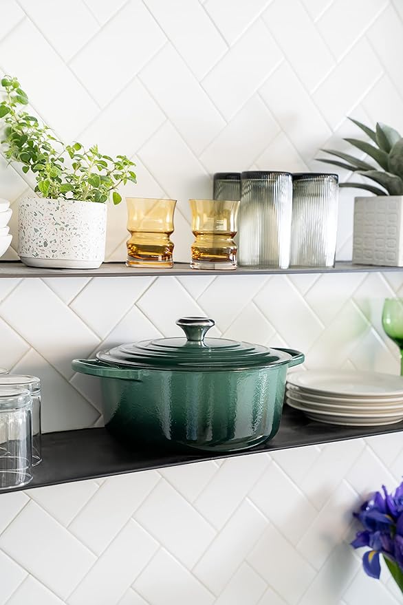 Le Creuset Enameled Cast Iron Signature Round Dutch Oven, 7.25 qt., Artichaut