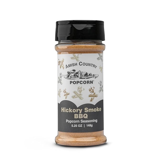 Amish Country Popcorn | Hickory Smoke Barbeque Seasoning - 5.25 oz | Old Fashioned, Non-GMO and Gluten Free