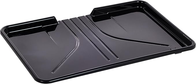 Sweet Home Collection Metal, Plasic ,Dish Drainer Drain Board and Utensil Holder Simple Easy to Use, 12" x 19" x 5", Black