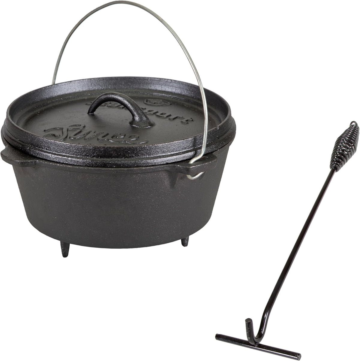 Stansport Pre-Seasoned Cast Iron Dutch Oven