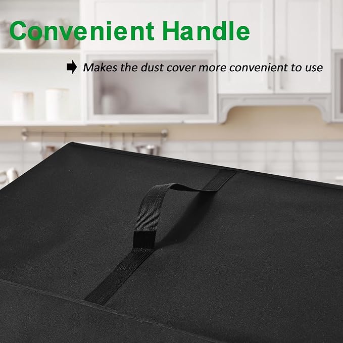 Cover for BLACK+DECKER and KitchenAid 7-8 Cup Food Processor, Heavy Duty Waterproof Dustproof Food Processor Protective Case Cover, Accessories for BLACK+DECKER Food Processors (Black)