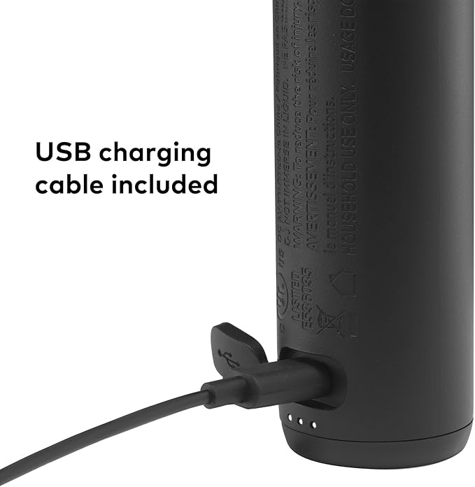 Keurig SimpleCafe Frother, Rechargeable Handheld Milk Frother for Lattes, Cappuccinos & Iced Coffee, USB Cord Included, Microwave-Safe Frothing Cup, Hot & Cold Foam Maker