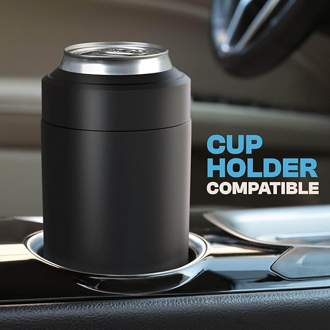 Frost Buddy Universal Buddy Can Cooler - Fits All - For Regular 12 & 16 oz or Slim-Size Bottles - Insulated Double-Walled Stainless Steel (Royal Glitz)