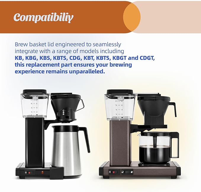 2 Pack 13114 Coffee Brew Basket Lid - Replacement for Technivorm Moccamaster Coffee Maker