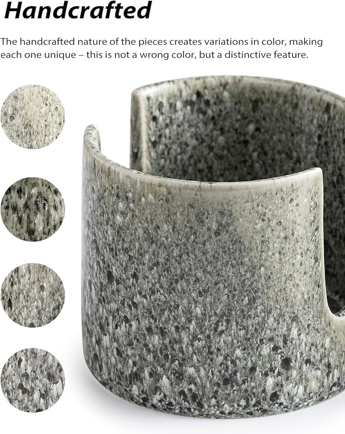 Kitchen Sponge Holder, Ceramic Dish Sponge Holder Scrubby Daddy Farmhouse Dish Rack Brush Holder for Bathroom, Kitchen, Sink, Special Gray