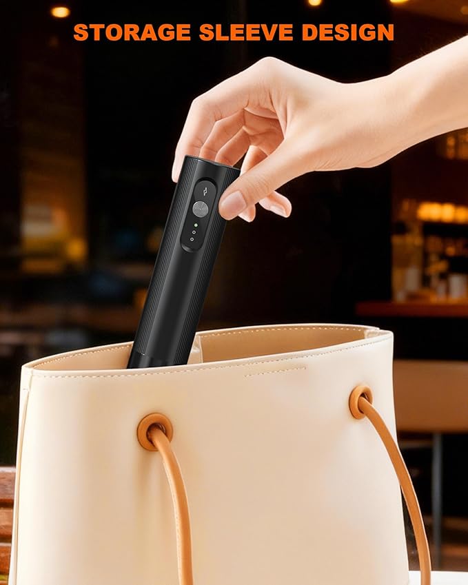 3-Speed Rechargeable Milk Frother with Cover, Dual Coil Whisk Coffee Frother Handheld - Portable Hand Frother Wand for Coffee Matcha Cappuccino & Hot Chocolate, Kitchen Gift, Black