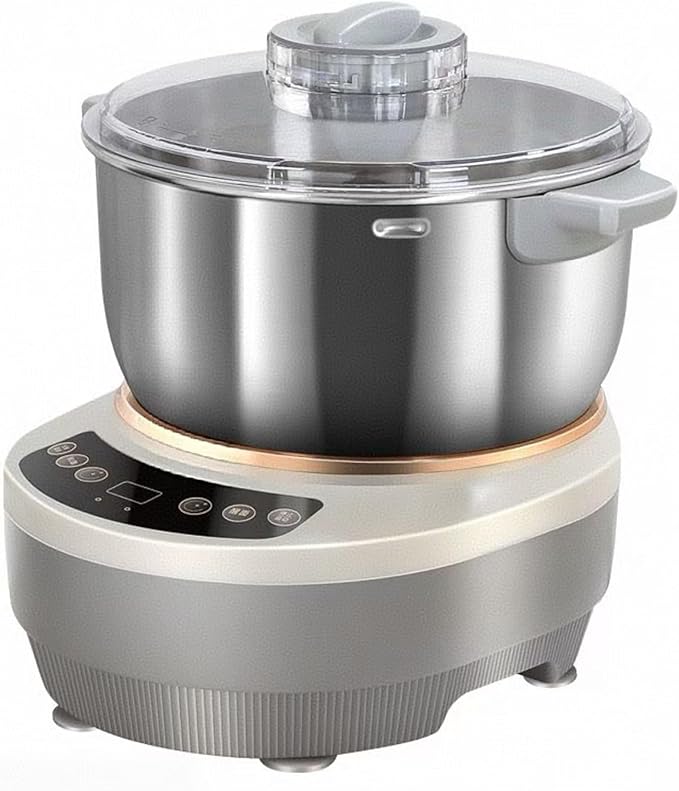 Electric Dough Machine With Fermentation Function, Microcomputer Timing, Front Touch Panel, 6.3qt(7L), 304 Stainless Steel, Used For Bread, Pizza, Pancake, Dumpling Dough And Sourdough