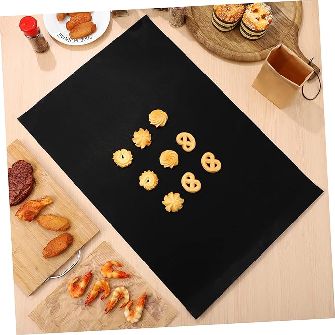 Alipis 9pcs Non-stick Oven Liners and Grill Mats High-temperature Resistant Cooking Mats for Even Heating Reusable Baking