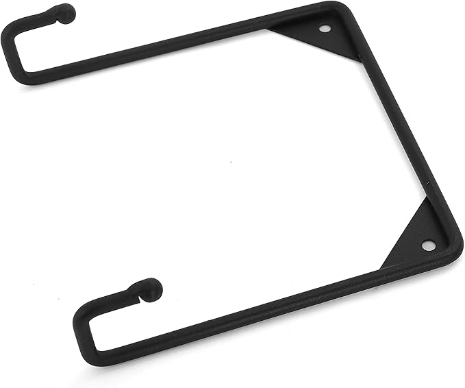 Milltown Merchants Metal Display Stand - Wall Mounted Decorative Plate Holder - Versatile Hanger Stand - Black (4 Pack, Large)
