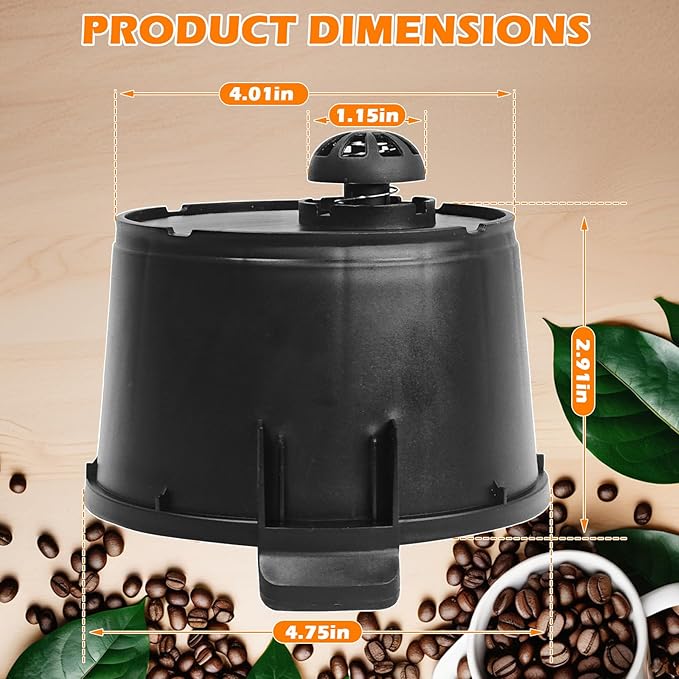 Brew Basket Replacement for K-Duo Single Serve & Carafe Coffee Maker (ONLY Gen 1, NOT Fit K-Duo Essentials or Other Machine), Coffee Maker Brew Filter Basket