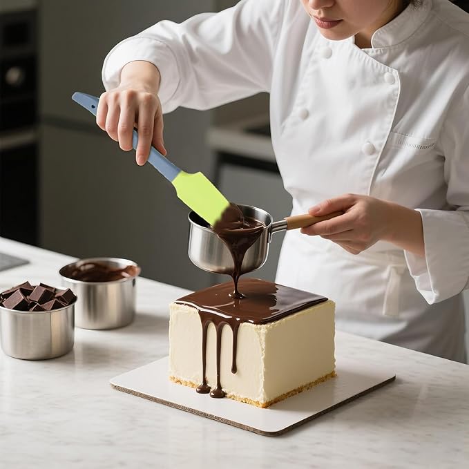 12 Pcs Silicone Mini Spatulas, 7.3 Inch Small Rubber Spatulas for Jars, Cans, Bowls, Baking & Mixing Kitchen Tools