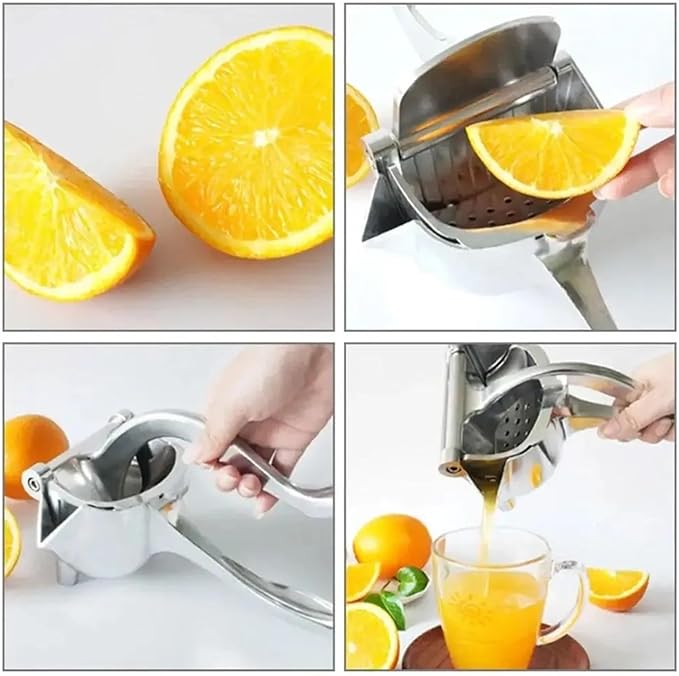 Juicer, Fruit Juice Squeezer Manual Aluminum Press Extractor Orange Lemon Citrus Juicer Handheld Kitchen Tool Home Bar