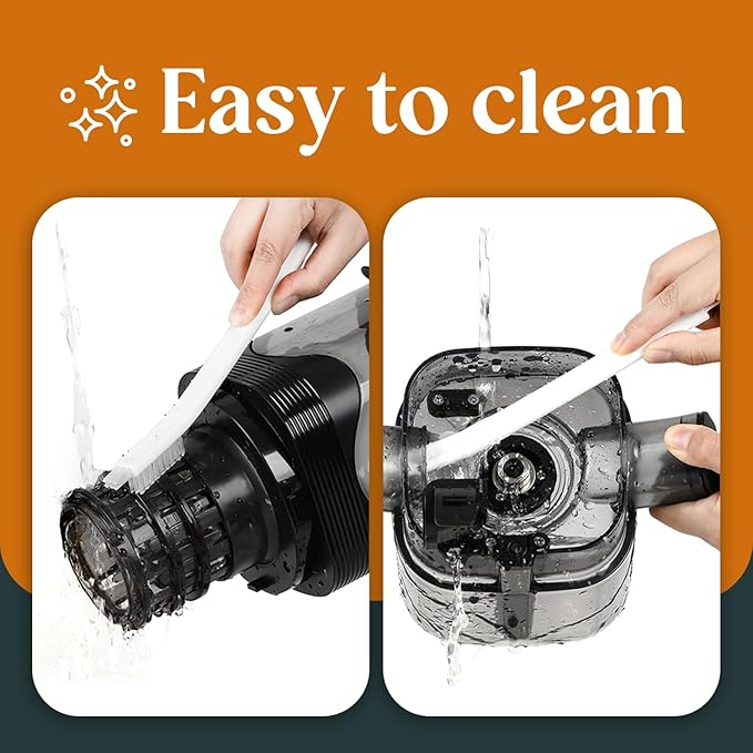 Pantrymade Juicer Machines, Cold Press Juicer for Whole Fruits and Vegetables, Slow Masticating for High Juice Yield, 5.5" Large Feed Chute, Easy to Clean, BPA Free, Powerful Brushless Motor, Black