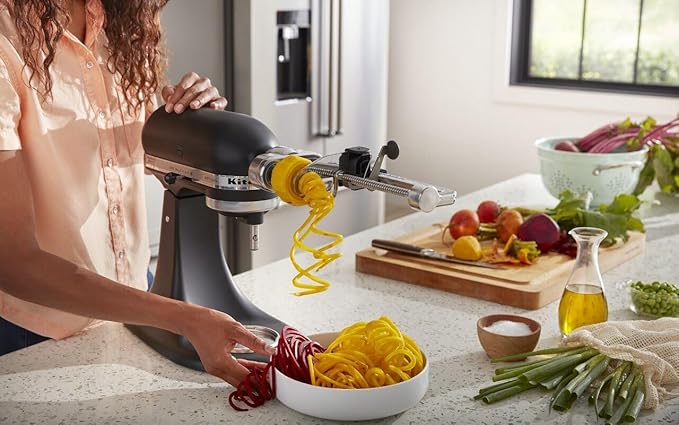 KitchenAid Stand Mixer Attachment,KSM1APC Fruit and Vegetable Spiralizer,(Pack of 2)