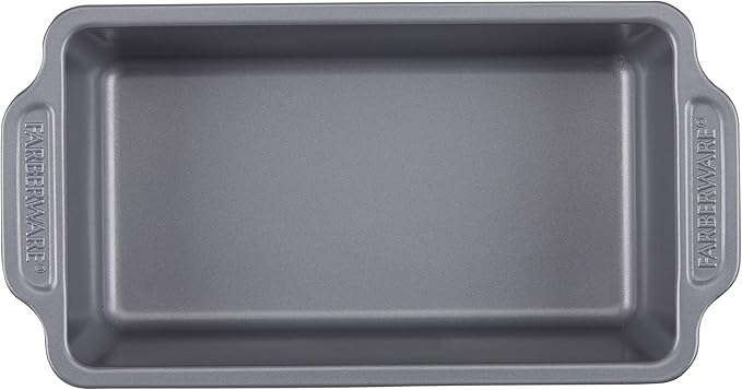 Farberware Nonstick Bakeware Set Includes Cookie Sheets/Baking Cake Muffin and Bread Pan, 8 Piece, Gray
