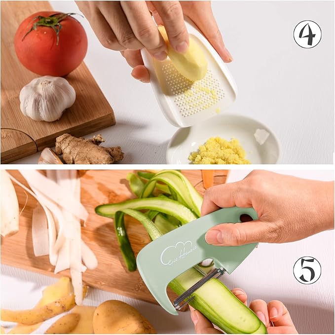 Kitchen Gadgets Set 6 Pieces, Space Saving Cooking Tools for Small Space Stackable Kitchen Accessories for Camping Glamping Travel Trailer Motorhome, Essential Portable Gadgets Gifts for RV Owners