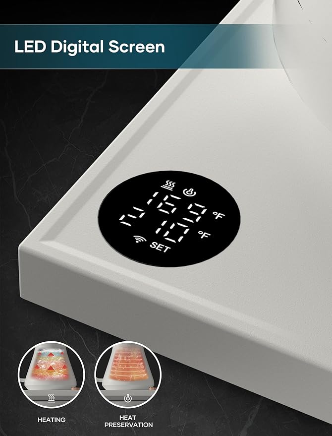 INTASTING Electric Kettle, Gooseneck Electric Kettle, ±1℉ Precise Temperature Control, Stainless Steel Interior, Quick Heating for Pour Over Coffee, Tea & Boiling Water, 0.9L (Cream)