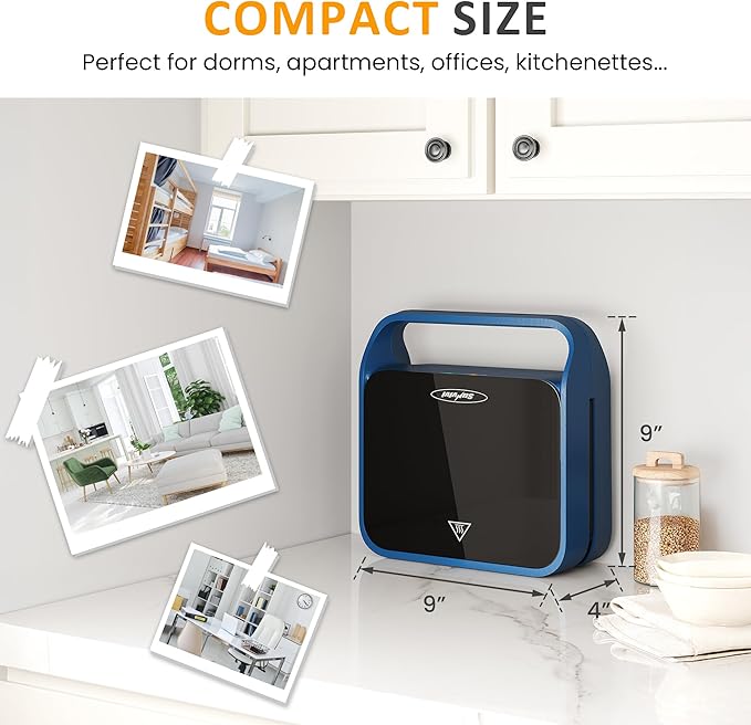 Sunvivi Pro Sandwich Maker Panini Press Grill, 3 in 1 Electric Waffle Maker with Removable Non-stick Plates, with Glass Top, Cool Touch Handle & Easy to Clean, 850W