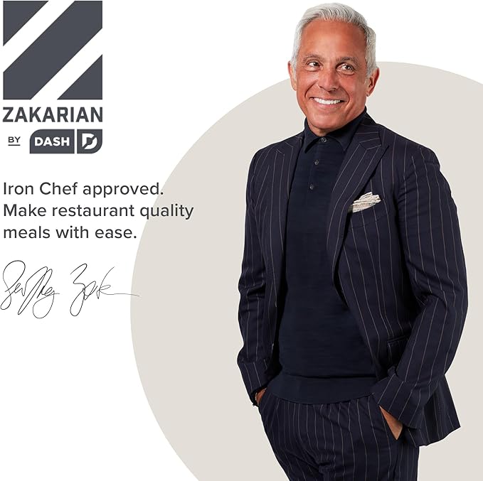 Zakarian by Dash Safe Slice® Mandoline - Features Thickness Adjuster, Stainless Steel Blades, and Foldable, Easy-To-Store Design - Cranberry