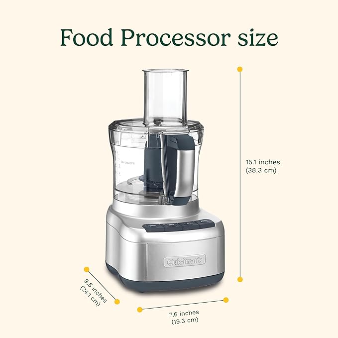 Cuisinart 8 Cup Food Processor - Silver