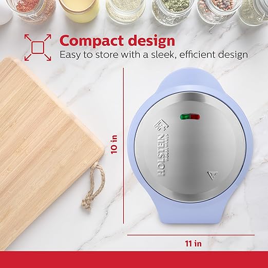Holstein Housewares 12-Count Cake Pop Maker with Non-Stick Plates & Indicator Lights – Bakes 12 Sweet or Savory Pops Fast, Perfect for Birthday Treats & Holiday Party Snacks, Lavender