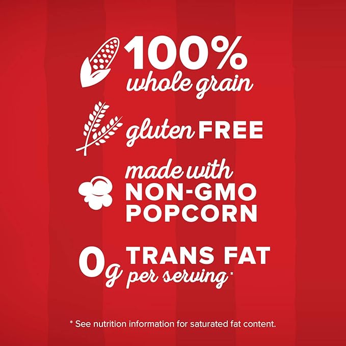 Orville Redenbacher’s Microwave Popcorn, Butter Flavor, 3g Fiber Per Serving, 3.29 oz., 3-Count (12 Boxes)
