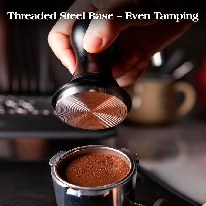 7 PCS 58mm Espresso Accessories Kit: Espresso Tamper, Coffee Distributor, Puck Screen, Dosing Funnel and WDT Tool Espresso Machine Accessories, Professional Espresso Tools