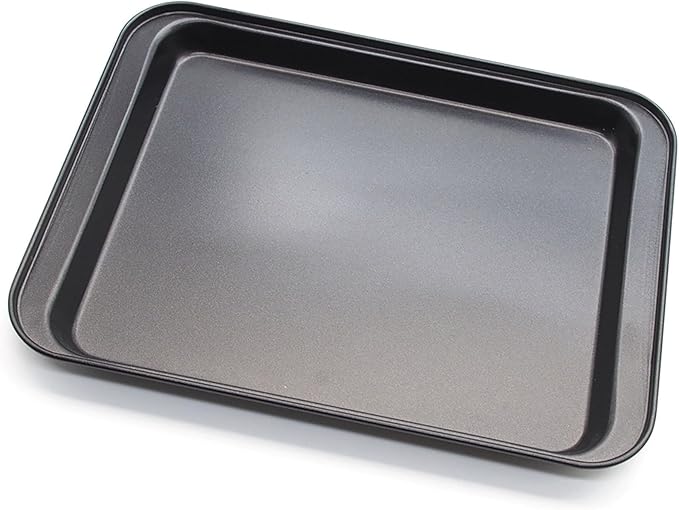 Cookie Baking Sheet, 9.5 Inch x 7 Inch Square Iron Plate with Nonstick Coating for Baking Cookie, Roast Meat, Baking Cake, Bread and other Foods (1)