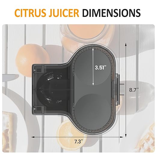 Dual-Head Electric Citrus Juicer, Plug-in Model Juicer Machine with Cleaning Brush, Portable Lemon Squeezer for Fresh Orange, Lemon, Lime, Kiwi, Grapefruit, Easy to Clean&Use