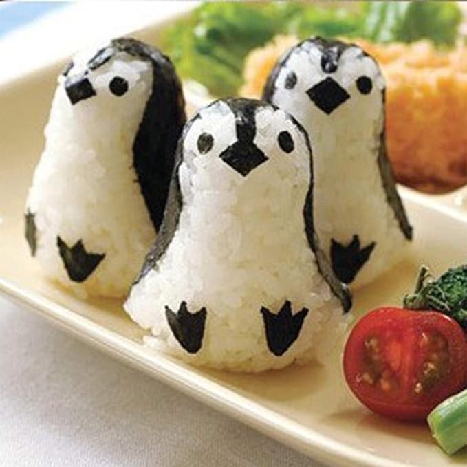 Sushi Making Kit Rice Ball Molds Bento Accessories Sandwich Cutters for Kids Kitchen Tools for Baby Kids Meal