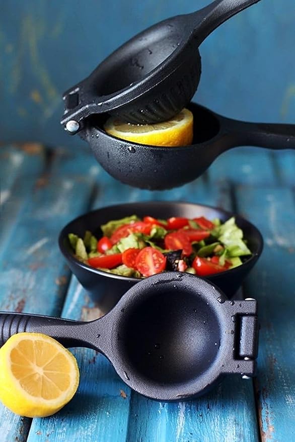 Manual Citrus Juicer Heavy Duty Cast Iron Lemon Squeezer, Orange Juice Press, Handheld Kitchen Tool