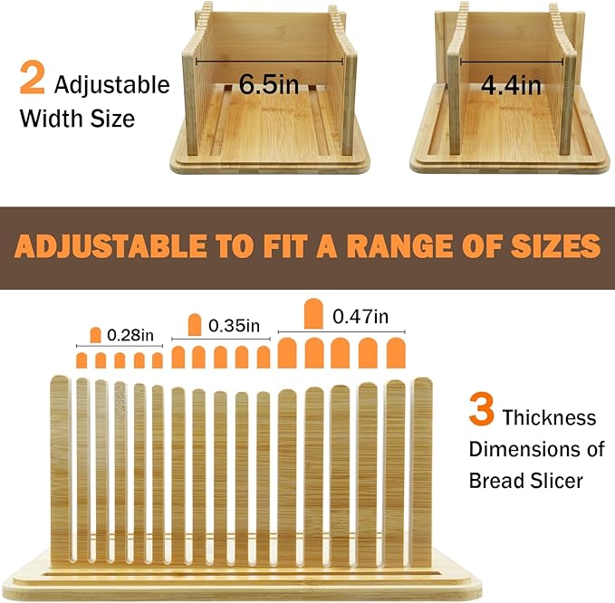Black Bread Box for Kitchen Countertop with Bamboo lid, Hygrometer Kitchen Organizer for Sourdough, Buns, and Loaves, Bread Storage Container with Cutting Board Lid
