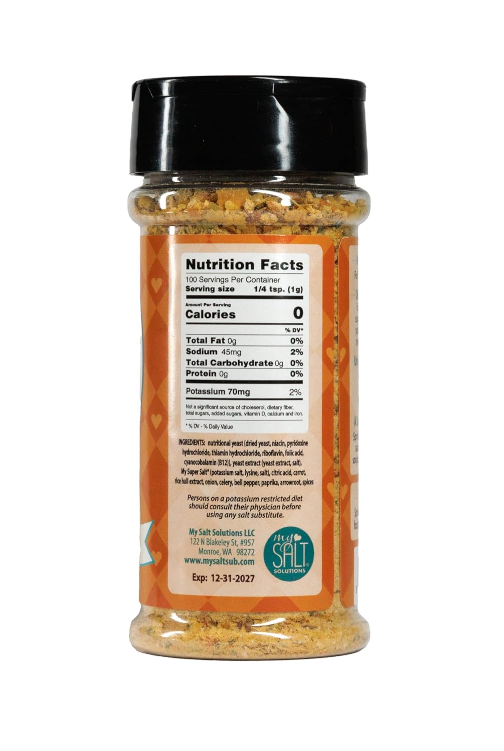 My SUPER Savory SALT – Low Sodium & Low Potassium Seasoning – Nutritional Yeast & Herbs – Clean Craveable Taste for Popcorn, Veggies & More