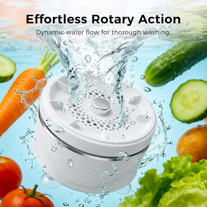 Fruit and Vegetable Washing Machine, 2026 New Fruit Cleaner Device, Effortless Vortex Fruit and Vegetable Purifier Clean Produce with Titanium Electrolysis Purification for Kitchen Home (1)