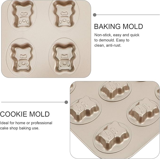 Cake Tin， Non-Stick Cake Mould, Baking Tools Baking Mold,Cake Mould,Baking Madeleine Mold Cake Pan Nonstick Small Baking Pan Pig Baking Mold Heavy Carbon Steel for Oven Baking Cookies Cake Chocolate P
