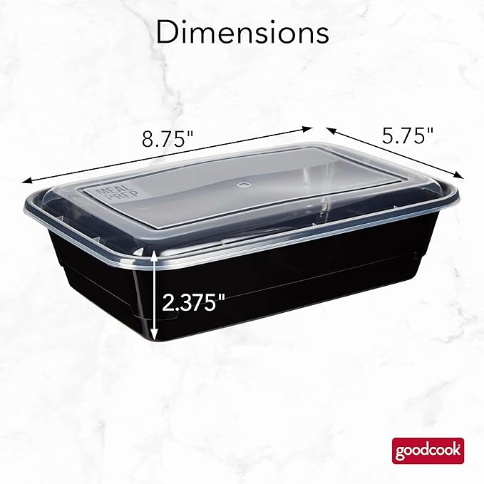 GoodCook Meal Prep Containers, Single