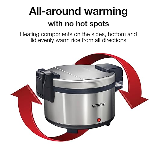 37580 Rice Warmer, Double-Wall Insulated, Maintain Food Safe Temperatures Up to 12 Hours, Conforms to NSF, Compatible with 37560R Rice Cooker