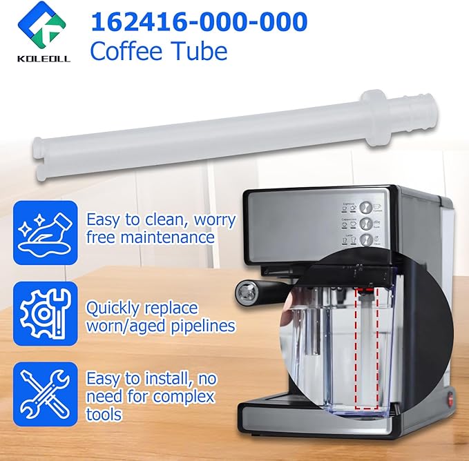 162416-000-000 Coffee Tube Compatible with Mr Coffee Espresso Maker BVMC-ECMP1000 BVMC-ECMP1000-RB BVMC-ECMP1102 BVMC-ECMP1106