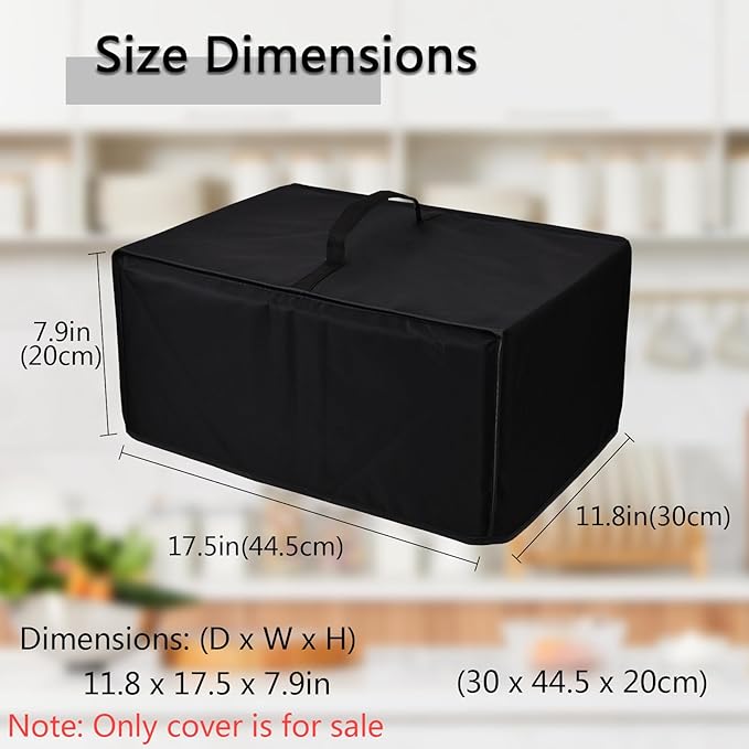 Toaster Oven Cover Heavy Duty Heat-resistant Waterproof Dust-Proof Protective Case for BLACK+DECKER 4-Slice Crisp 'N Bake Air Fry Toaster Oven TO1787SS/TO1313SBD