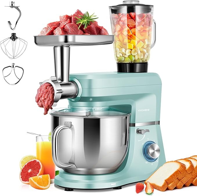 VIVOHOME 4.75 Quart Stand Mixer with 6 in 1 Multifunctional Stand Mixer