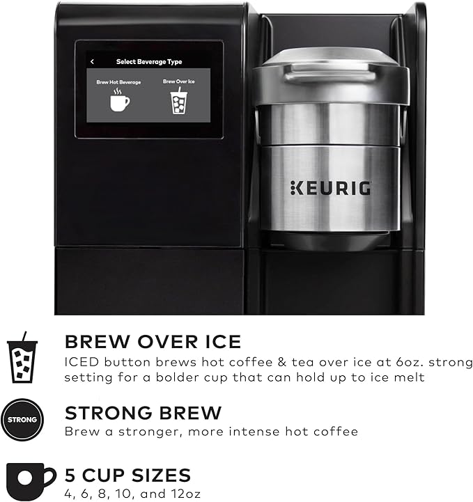 Keurig K-3550 Large Business Single Serve Coffee Maker, Plumbed, Silver/Black