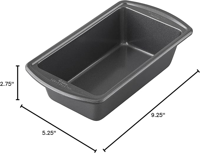 Wilton Advance Select Premium Non-Stick Bread Loaf Pan, 9.25 x 5.25 Inches, Steel, Silver