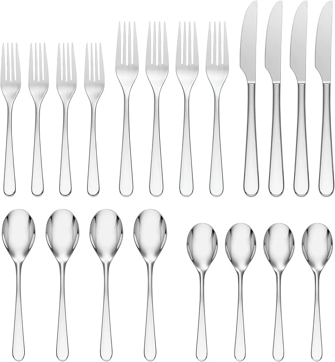 Oneida 894747 Kenbrook 20 Piece Everyday Flatware Set, Service For 4
